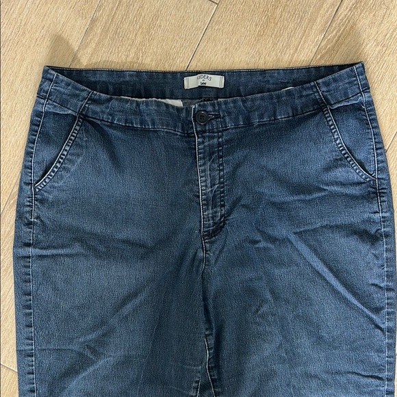 Riders by Lee Blue Capri Cropped Stretch Jeans Relaxed Fit - Picture 3 of 8
